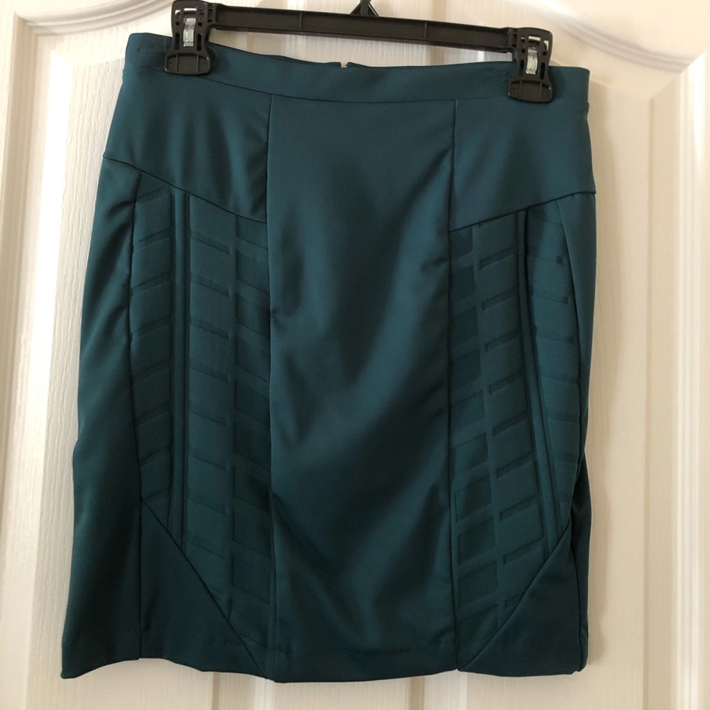 LaPina By David Helwani 18” Short Green Skirt Size M